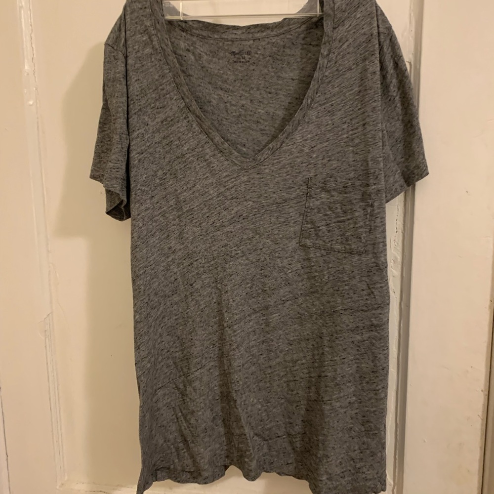 Madewell women’s gray short sleeve t-shirt